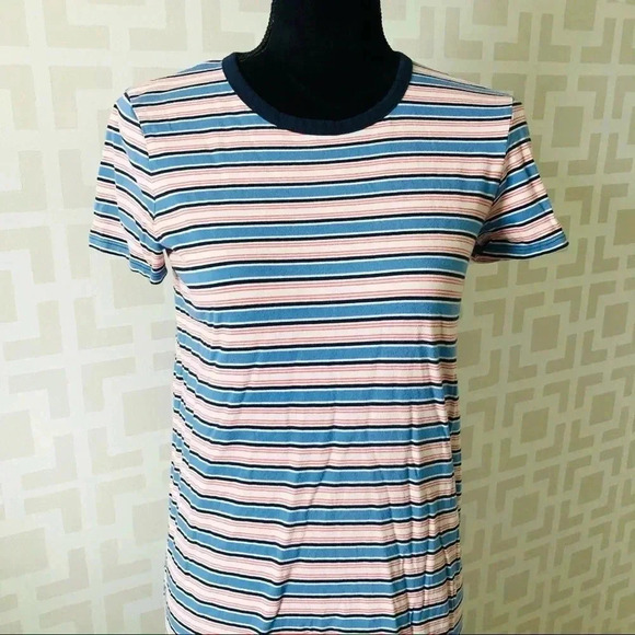 J Crew Mercantile Striped Short Sleeve Tee Dress XS - Picture 2 of 3